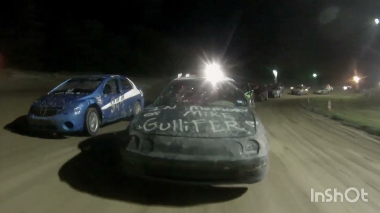 Week 13 Race Rearview Cam: P1 to P11 with Flat Tire