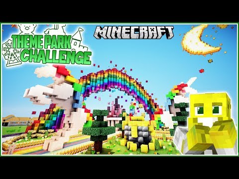 SmallishBeans - Adorable Unicorn Rainbow Centre!! | Minecraft Theme Park Challenge | Ep.17