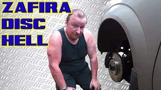 Vauxhall Zafira B Front Disc And Pads Change Hell