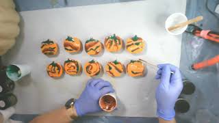 Easy Craft Fair Ideas -  How to make Wood and Resin Pumpkin Magnets - Refrigerator Bling