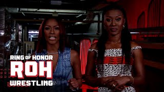 Red Velvet & Queen Aminata are ready for a fight against Athena & Billie Starkz | #ROH TV 4/25/24