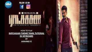 Ratchasan Psycho killer Theme / Piano Bgm | Keyboard Cover/Tutorial | Ghibran | Dazzling Melodies |
