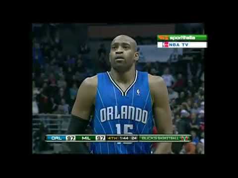 Vince Carter 25 Points @ Bucks, 2009-10.