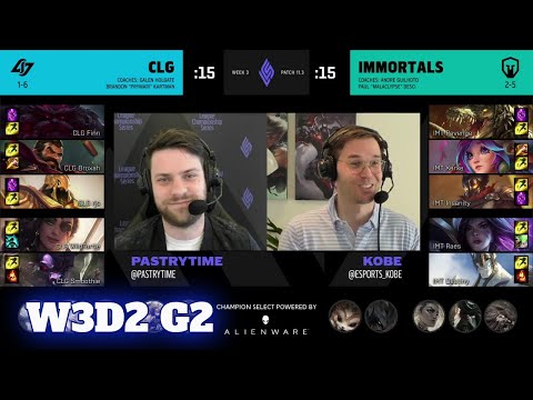 CLG vs Immortals | Week 3 Day 2 S11 LCS Spring 2021 | CLG vs IMT W3D2