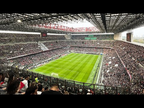 CRAZY ATMOSPHERE INSIDE MILAN'S SAN SIRO STADIUM - MILAN vs JUVE