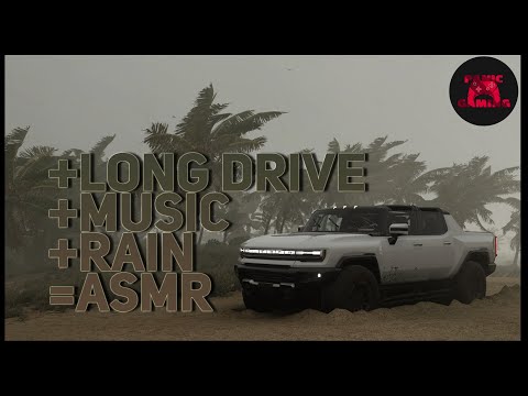 Let's Do A Long Drive Tonight Through The Rain With The Hummer EV!