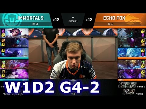 Echo Fox vs Immortals Game 2 | S7 NA LCS Spring 2017 Week 1 Day 2 | FOX vs IMT G2 W1D2