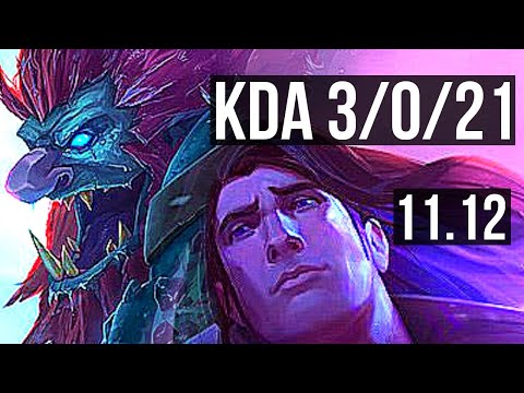 TRUNDLE & Kog'Maw vs TARIC & Draven (SUPPORT) (DEFEAT) | 3/0/21 | EUW Master | v11.12