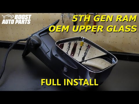 Remove or Replace OEM 5th Gen Style Upper Tow Mirror Glass - (Dodge Ram 2019-2022) - Boost Auto