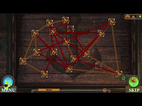 String Puzzle Variation #1 - Tricky Doors Level 2 Secluded Island (FIVE-BN GAMES)