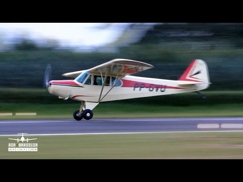 Avião Paulistinha P-56C Airplane | Touch and Go Landing  TGL | Aeroclube de Itápolis SDIO PP-GVU Video
