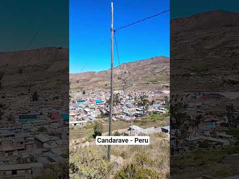 la provincia de Candarave con hermoso cielo azul. ubicada en la region Tacna - Peru. #nature