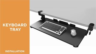 How to Install Clamp-On Keyboard Tray - KBT-07