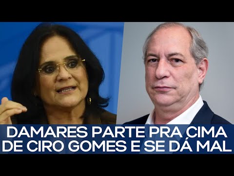 Damares goes after Ciro Gomes and gets what she deserves.
