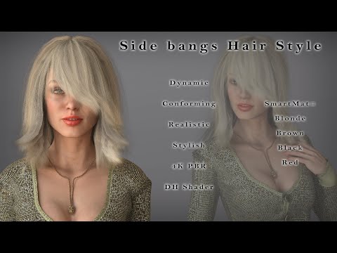 Realistic Hair V4 - 8 Pack - Character Creator/Hair - Reallusion Content  Store