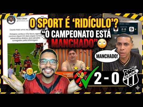 🤣CHORO DOS CEARENSES : O TIME DO SPORT É RIDÍCULO E O CAMPEONATO ESTÁ MANCHADO !