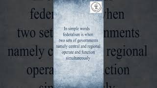 Meaning of the term Federalism | Adv Melisa Rodrigues