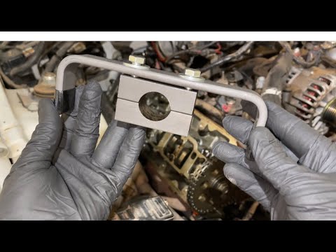 Camshaft holding tool 6477 Ford 4.6L 2V Mustang, F-150, how to use camshaft holding tool.