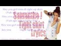 Samantha J - Tight Skirt (Lyrics) 