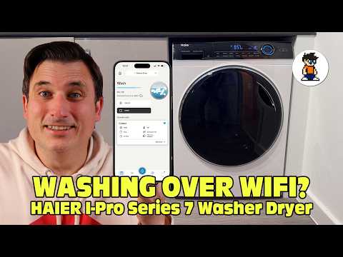 Washing Clothes Over WIFI - SMART Washer Dryer - Haier I-Pro Series 7+ HWD100BD14979NUK