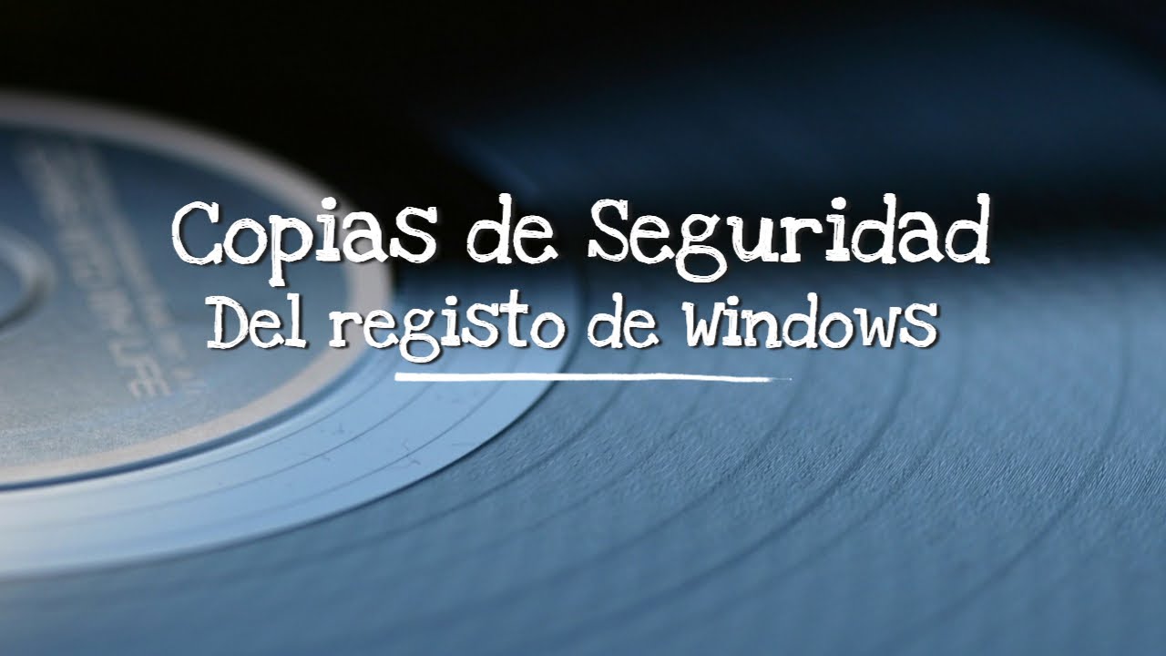 📥 💾 Como hacer una copia de seguridad del registro de windows 10 🆕  2020 - 12