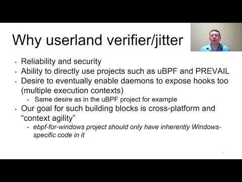 eBPF for Windows – Dave Thaler, Microsoft