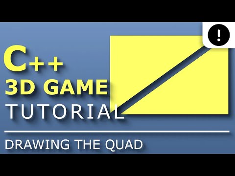 C++ 3D Game Tutorial 6: Creating 3D Engine - Drawing a Quad
