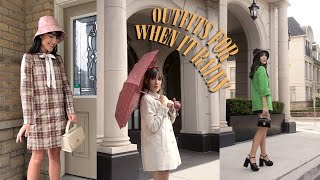 3 Outfits To Wear When It's Raining - A Lookbook | Carolina Pinglo