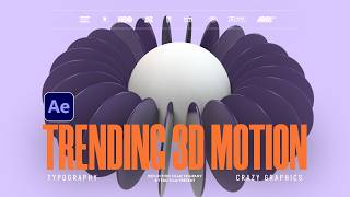 Trendy 3D Motion Graphics That I LOVE in After Effects