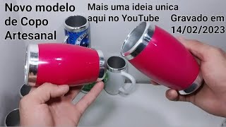 Como fazer um copo Artesanal com garrafa Pet e Latinha
