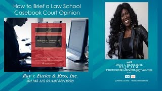 How to Brief a Law School Court Case Opinion - https://vimeo.com/ondemand/lawstudentcasebrief