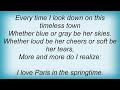 Etta Jones - I Love Paris Lyrics