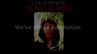 Donna Summer - Let&#39;s Work Together Now LYRICS Remastered &quot;Lady of the Night&quot; 1974