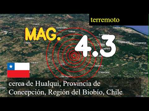 Terremoto cerca de Hualqui, Provincia de Concepción, Región del Biobío, Chile actualizaciones en vi