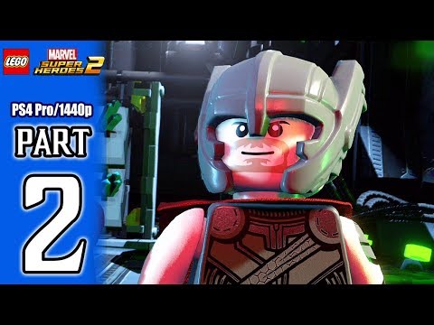 LEGO Marvel Super Heroes 2 Walkthrough PART 2 (PS4 Pro) No Commentary @ 1440p HD ✔