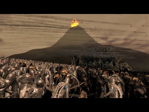 The Great Battle Of Mount Doom | The Last Alliance Vs. Sauron | 10,000 Unit Cinematic Battle