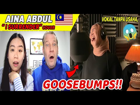 Aina Abdul "I SURRENDER " (CELINE DION)cover  🥰👌|Dutch Couple REACTION