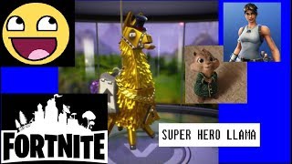 Fortnite PVE Super HERO llama *AWSOME LOOT*