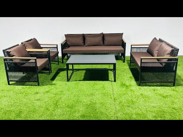 Coffee color outdoor seating
