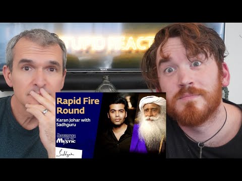 Rapid Fire Round - Karan Johar with Sadhguru REACTION!!!