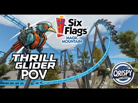 Thrill Glider POV (2025) | New Vekoma Launch Coaster at Six Flags Magic Mountain