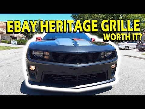 Camaro Heritage Grille Install (eBay) & Misc. ZL1 Parts