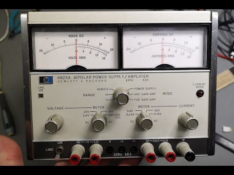 HP 6825A Bipolar Power Supply Amplifier 1979 test repair teardown