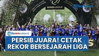 Persib Bandung Raih Hattrick Juara, Bobotoh Girang Birukan Bandung Lautan Api