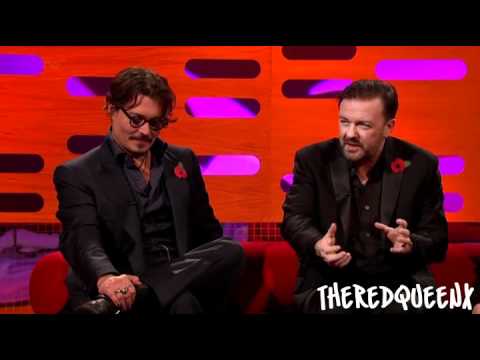 Johnny Depp & Ricky Gervais on the Graham Norton show [2/3]