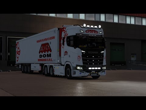 ETS2 1.35 Promods 2.41+Rusmap/SCANIA S Highline Blach Dom Combo Skin/Great bows - Obninsk