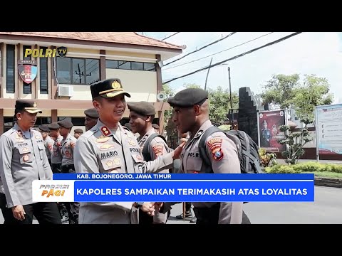 POLRES BOJONEGORO GELAR APEL PELEPASAN ANGGOTA PUTRA DAERAH