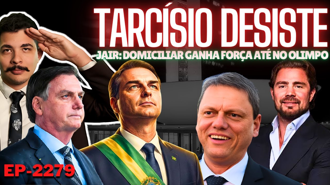 Tarcísio CANCELA Visita APÓS Fala de Flávio + Bolsonaro: DOMICILIAR Ganha Força Até no OLIMPO