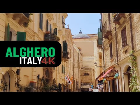 Alghero - Sardinia - Italy I 4K I Relaxing Walking Tour I No Music