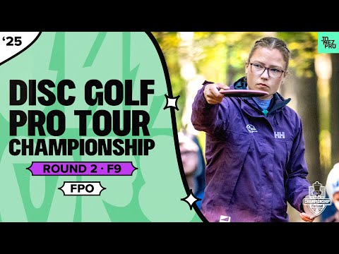 2025 DGPT Championship | FPO R2F9 | Saarinen, Scoggins, Handley, Fajkus | Jomez Disc Golf